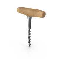 Wooden Handle Corkscrew PNG & PSD Images