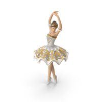 White Ballerina Figure PNG & PSD Images