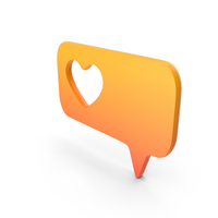 Heart Message Speech Bubble Logo PNG & PSD Images