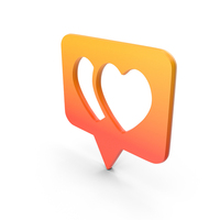 Two Heart Speech Message Logo PNG & PSD Images