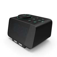 Plastic Alarm Clock Radio Display Off PNG & PSD Images