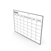 Unfilled Magnetic Calendar For Fridge PNG & PSD Images