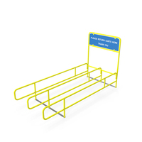 Double Yellow Cart Corral PNG & PSD Images
