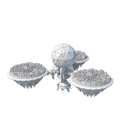 Space Station White Without Dome PNG & PSD Images