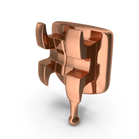 Copper Dental Braces Bracket PNG & PSD Images