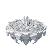 White Space Station Without Dome PNG & PSD Images