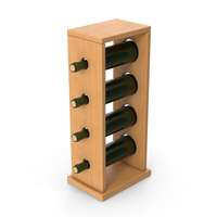 Wooden Wine Rack And Bottles PNG & PSD Images