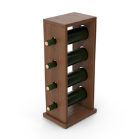 Brown Wine Rack And Bottles PNG & PSD Images