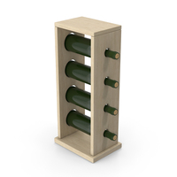 Wooden Wine Rack And Bottles PNG & PSD Images