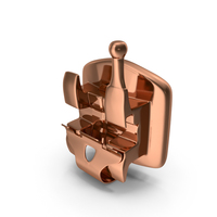 Copper Self Ligating Dental Braces Bracket Open PNG & PSD Images