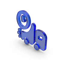Blue Glass Delivery Truck Schedule Symbol PNG & PSD Images