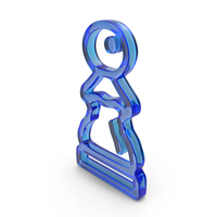 Blue Glass Pawn Icon PNG & PSD Images