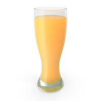 Weizen Glass With Orange Juice PNG & PSD Images