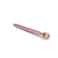 Crown Design Ballpoint Pen Pink PNG & PSD Images