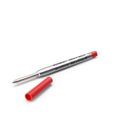 Red Ballpoint Pen Refill PNG & PSD Images