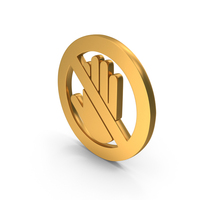 Do Not Touch Icon Gold PNG & PSD Images