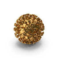 Corona Virus Golden PNG & PSD Images