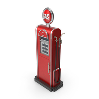 Retro Gas Pump PNG & PSD Images