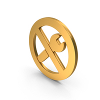Gold No Repair Symbol PNG & PSD Images