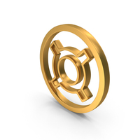 Outline Generic Currency Symbol Gold PNG & PSD Images