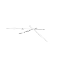 White Clock Needles Symbol PNG & PSD Images