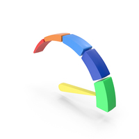 Colorful Customer Rating Meter Arrow Symbol PNG & PSD Images