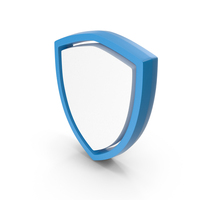 Blue & White Shield Symbol PNG & PSD Images