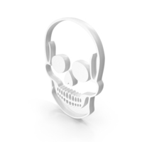 White Skull Danger Symbol PNG & PSD Images