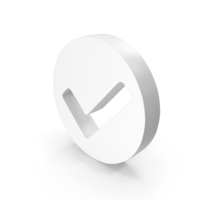 White Tick Mark Symbol PNG & PSD Images