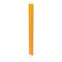 Thin Church Wax Candles PNG & PSD Images