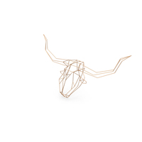 Copper Animal Head Trophy PNG & PSD Images
