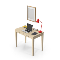 Wooden Side Table Set PNG & PSD Images