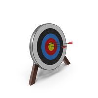 Target Stand With Three Arrow Hits PNG & PSD Images