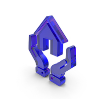 Home Hands Icon Glass PNG & PSD Images