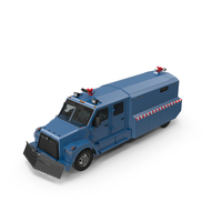 Blue Armored Riot Control Vehicle PNG & PSD Images