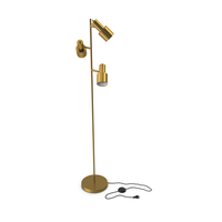 Brass Floor Lamp With Three Shades PNG & PSD Images