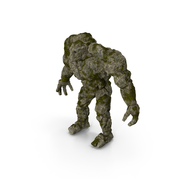 Character Stone Golem PNG & PSD Images