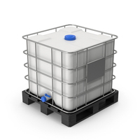 Plastic Water Tank On Pallet PNG & PSD Images