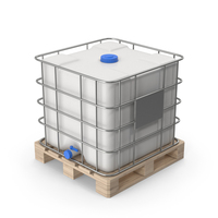 Plastic Water Tank On Pallet PNG & PSD Images