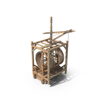 Medieval Mechanical Crane PNG & PSD Images