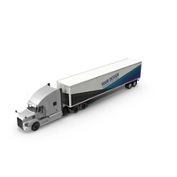 Semi Truck with Trailer Generic Simple Interior Your Design PNG & PSD Images