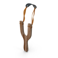 Dark Wood Slingshot Catapult PNG & PSD Images
