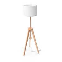 Wood Floor Lamp PNG & PSD Images
