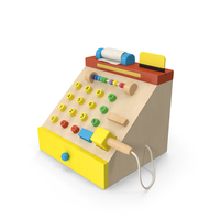 Wooden Toy Cash Register PNG & PSD Images
