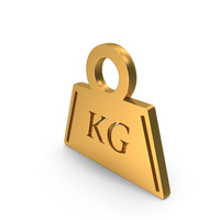 Gold Kilogram Weight Icon PNG & PSD Images