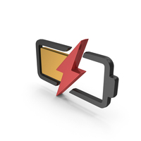 Battery Power Charge Half Metallic PNG & PSD Images