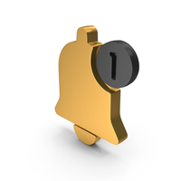 Bell Notification Message Logo Metallic PNG & PSD Images