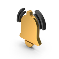 Metallic Notification Bell Ring Symbol PNG & PSD Images