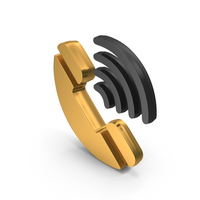 Call Logo High Signal Metallic PNG & PSD Images
