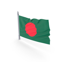 Bangladesh Flag In Wind PNG & PSD Images